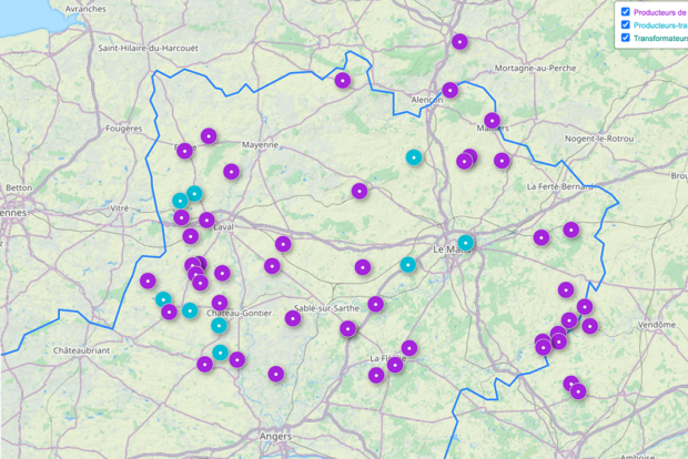 Cidres de Loire Cartographie